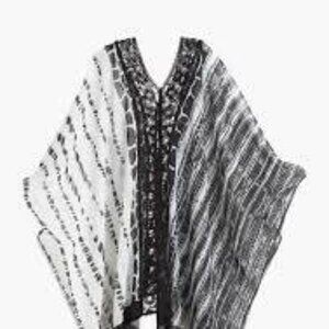 Amita Naithani Animal Print Embroidered V Neck Cover Up Dress Size S